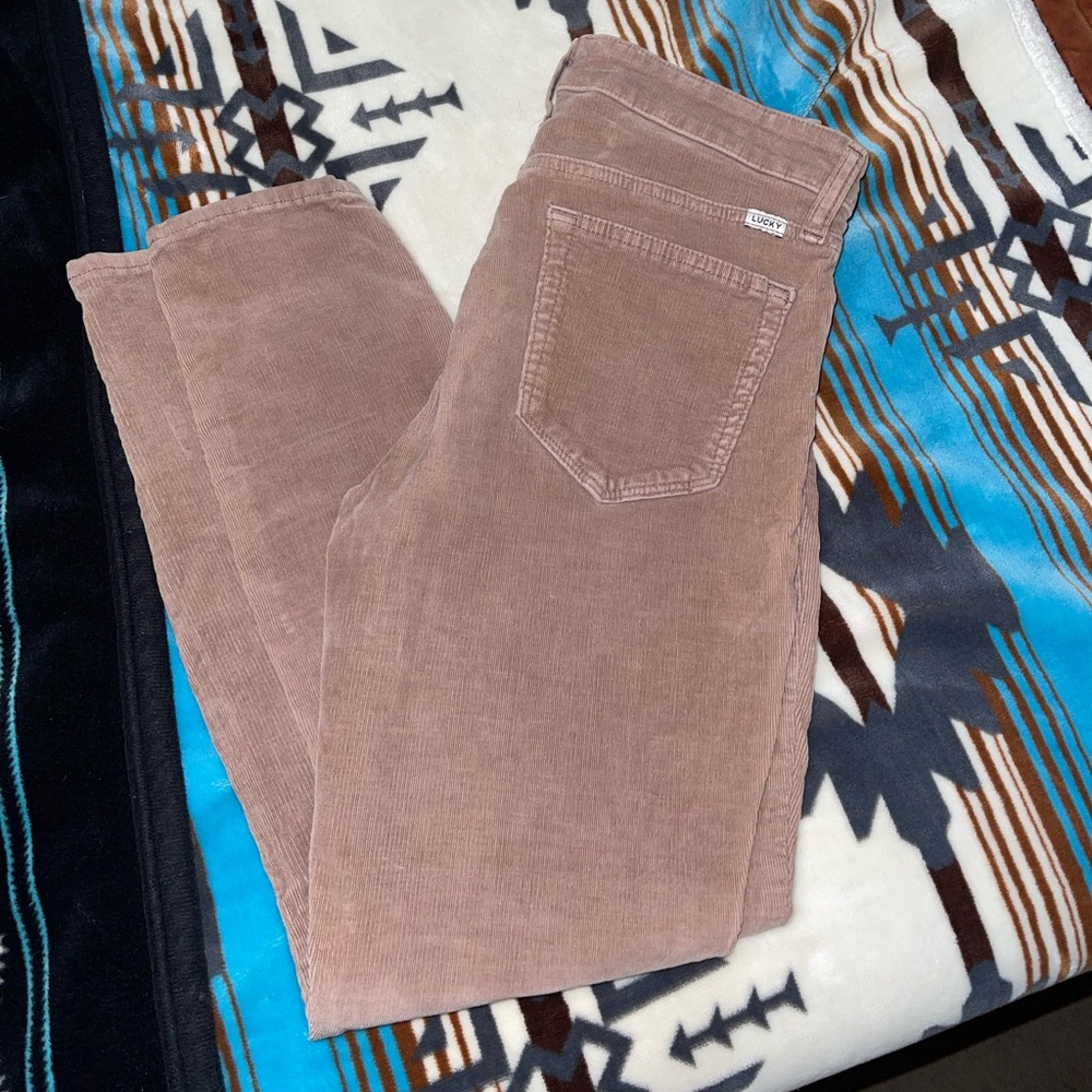 Lucky Brand Mauve Corduroy Skinnies